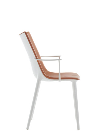 H.H.H. Leather Chair White Leather