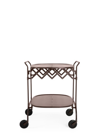 Gastone Book Cart Plum Mat