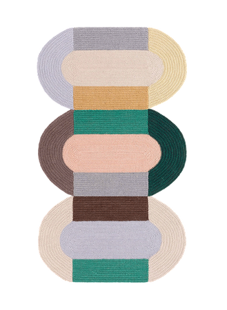 Gan Crochet Trio Mix Rug