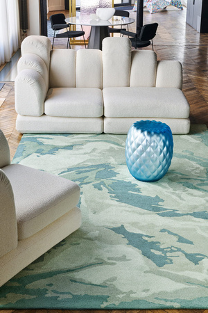 Toulemonde Bochart Paper Celadon carpet