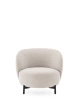 Lunam Curly Armchair White