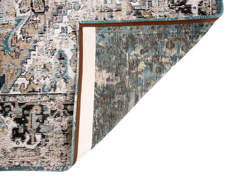 Louis de Poortere Antiquarian Antique Heriz Golden Horn Beige Carpet 8708