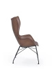 K/Wood Slatted Ash Chair Dark Wood Black FSC™