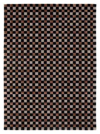 Magda Fornal Flicker Black Grey Brown carpet 5018