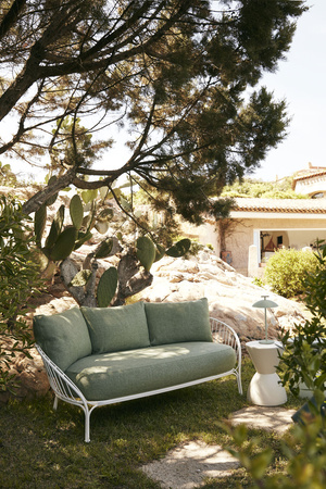 Hiray Sofa Czarny Beżowy