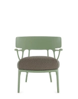 A.I. Lounge Bouclé Chair Green Gray