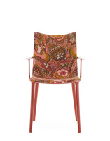 H.H.H. Upholstered Fabric Chair Rust Lacque
