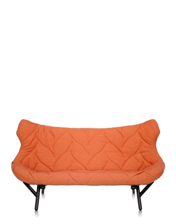 Foliage Trevira Sofa Black Orange