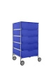 Mobil 5 Drawers With Wheels Dresser Blue