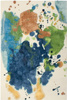 Serge Lesage Mask Blue Green carpet