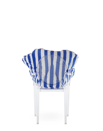 Alice's Flowers Pillow Blue Stripes
