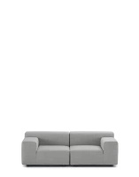 Plastics Outdoor Two-Seater Sofa Szary