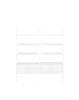 Adam Wood with Container 2 Bookcase White Ash