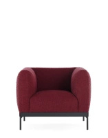 Asia Armchair (Bouclè) Maroon