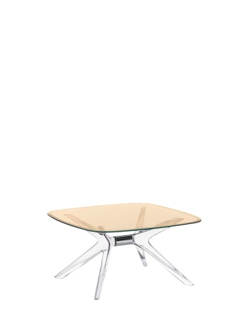 Blast Square Table Bronze/Chrome