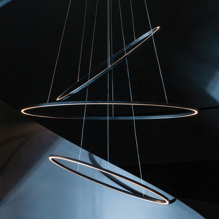 Nemo Ellisse Triple 2700 K Pendant Lamp Black