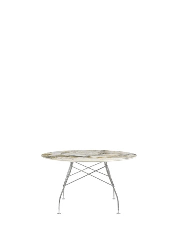 Glossy Round Ø128 cm Symphonie Chrome Table