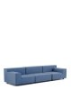 Plastics Tech Fabric Three-Seater Sofa Blue