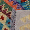 Wool kilim afghan rug multicolored 100038 113x86