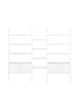 Adam Wood with Container 3 Bookcase White Ash