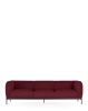 Asia Three-Seater Sofa (Bouclè) Maroon