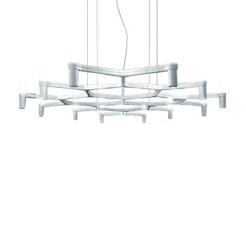 Lampa Wisząca Nemo Crown Plana Mega Polerowane Aluminium