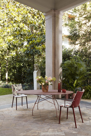 H.H.H. Graphic Impression Chair Maroon Lacquer