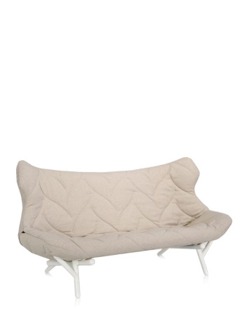Foliage Trevira Sofa Biały Beżowy