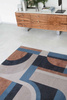 Louis de Poortere Module Carpet Camel Blue 9196