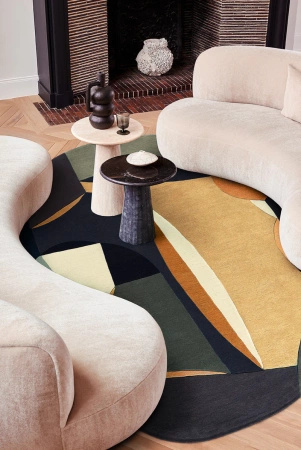 Toulemonde Bochart Polia Shape Automne carpet