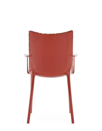 H.H.H. Upholstered Fabric Chair Rust Lacque