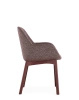 Clap Tissue Shirley Armchair Burgundy Brickwork