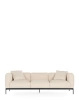Asia Three-Seater Sofa (Cotone Structure) White
