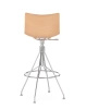 C.Koya Basic Veneer Hocker Light Wood Chrome FSC™