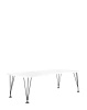 Max 190x90 cm Table White Black