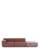 Plastics Outdoor Liberty 2 Seater + 1 Pouf Artemis Sofa Rusty