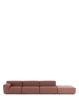 Plastics Outdoor Liberty 3 Seater + 1 Pouf Obi Check Sofa Rdzawy 