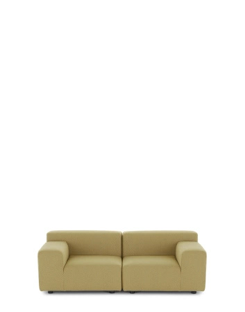 Plastics Outdoor Liberty 2 Seater Sofa Żółty
