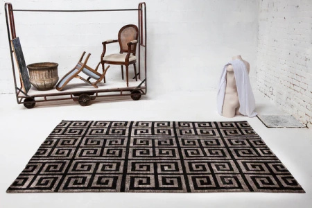 Serge Lesage Labyrinth Black Silver Carpet
