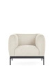 Asia Armchair (Bouclè) White