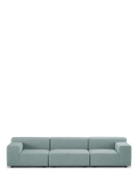Plastics Outdoor Three-Seater Sofa Green