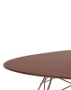 Glossy XXL Outdoor Oval 192x118 cm Stół Bordowy