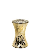 Stone Metal Auxiliary Table Gold