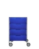 Mobil 4 Drawers With Wheels Dresser Blue