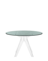 Sir Gio Round Ø120 cm Stół Przezroczysty Dymny