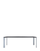 Four Rectangular 223x79 cm Stół Aluminiowy Czany