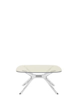 Blast Square Table Yellow/Chrome