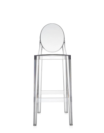 One More 75 cm Hocker Transparent
