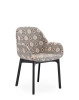 Clap Rubelli Armchair Black Cream