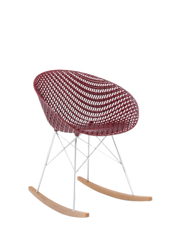 Smatrik Dondolo Chair Plum Chrome Plated